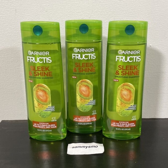 $6 Garnier Fructis - Sleek & Shine, Smoothing Shampoo, 12.5 fl oz, x3 - Picture 1 of 2